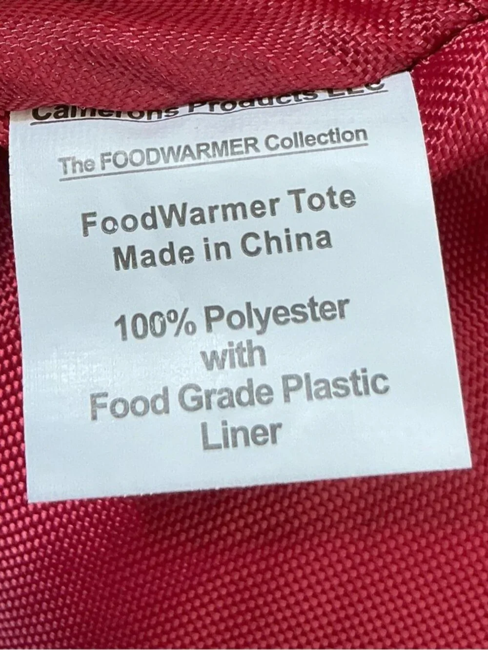 Casserole Carrier Tote High Temp Insulated Fabric Holds up to 11” x 17” Dish